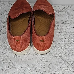 Birdies Swift leather burnt orange slip on loafer flats shoes sz 8 thumbnail 6