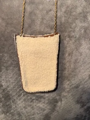 Steve Madden Sherpa Faux Fur Mini Crossbody Phone Bag thumbnail 6
