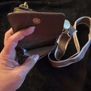 Style & Co. Leather Crossbody Phone Wallet in Chocolate‎ Brown thumbnail 8