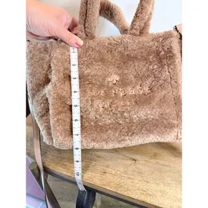 Kate Spade Ellie Faux Fur Small Tote Tan Teddy Crossbody Bag *AS IS* thumbnail 16