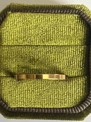 Classic/Sleek Unisex Titanium Steel Gold Polished Finish 2mm Band Size 9 thumbnail 2