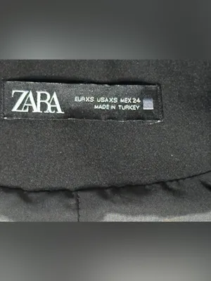 ZARA Black Sleeveless Tailored Blazer Vest XS thumbnail 9