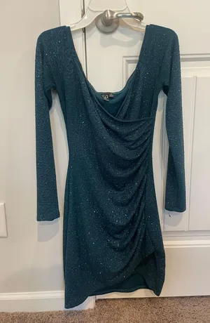 green Hoco Dress thumbnail 1