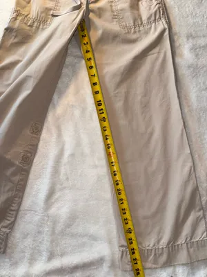 Old navy beige capri pants size 8 thumbnail 6