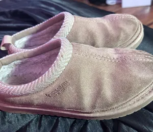 UGG Women's Tan Suede Slippers thumbnail 1