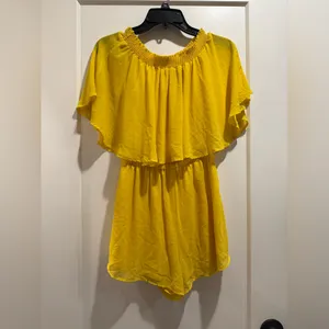 Show Me Your MuMu Sunny Yellow‎ Romper Size Small thumbnail 5