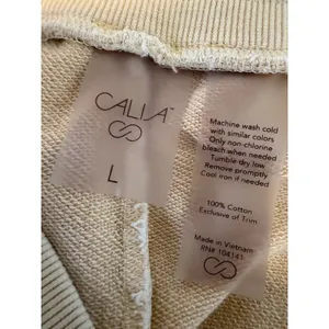 CALIA Shorts Yellow L‎ Womens Cotton Knit Lounge Activewear thumbnail 2