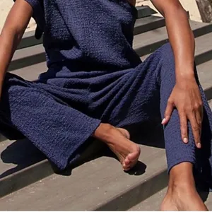 FREE PEOPLE BEACH Gia Pants in Midnight thumbnail 1