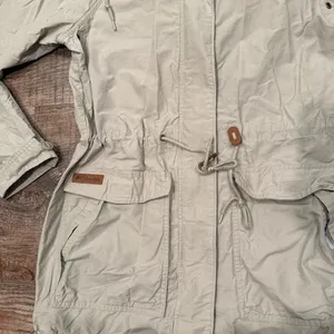 Columbia Women’s Hooded Spring Jacket Light Gray Size Medium thumbnail 3