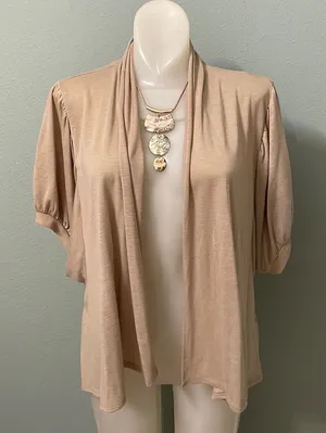 Apt 9 Beige Cardigan thumbnail 1