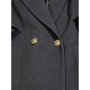 Donnybrook Women's Wool Blend Double Breasted‎ Pea Coat Navy Blue Size 12 thumbnail 3