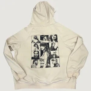 Taylor Swift The Eras Tour Beige Graphic Hoodie XL Official Merch Cream Swiftie thumbnail 1