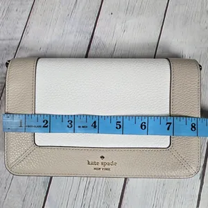 Kate Spade‎ Lena Colorblock Mini Flap Crossbody in Light Sand Multi NWT thumbnail 13