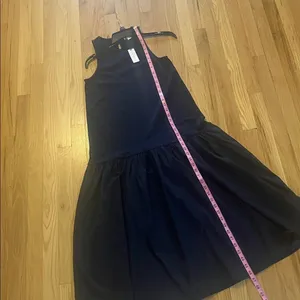 NWT Maeve Anthropologie Navy Blue Flounce Midi Maxi Dress Sz XS thumbnail 6