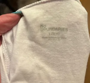 No Boundaries New With Tags Pink 8 Ball Crop Baby Tee Size Large thumbnail 3