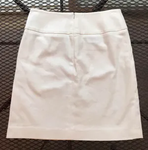 Amazing Akris Punto White Structured Quality Pencil Skirt thumbnail 5