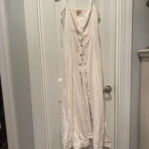 Flying Tomato White Denim Maxi Dress thumbnail 2
