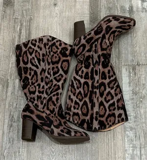 JG Leopard Print Boots thumbnail 1