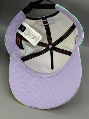 Formula 1 Miami Hat Womens OS Pink Purple Racing Hat Performance Strapback thumbnail 6