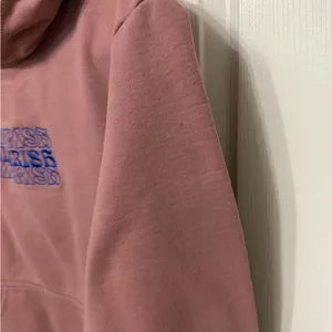 JIBERISH embroidered hoodie pink blue size‎ large thumbnail 4