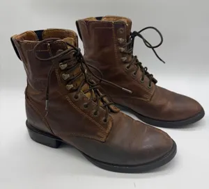 Ariat Heritage Paddock Lacer Boot Women size 6.5 B Brown Leather thumbnail 1