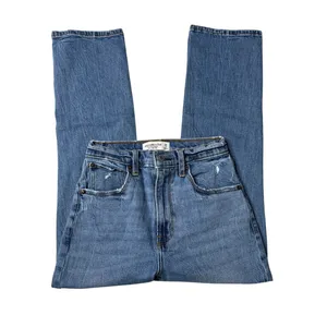 Abercrombie Jeans Ankle Straight Ultra High Rise Distressed Denim 26 2S thumbnail 4