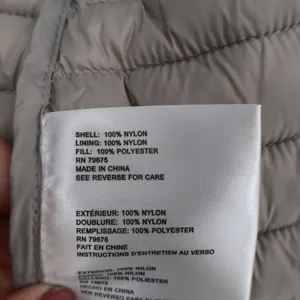 Michael Kors Puffer Jacket Womens M Packable Hooded Taupe Quilted Excellent thumbnail 7