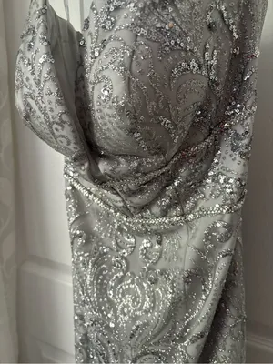 Camille La Vie sequined Glitter Rhinestone mini homecoming dress women sz 4 thumbnail 13