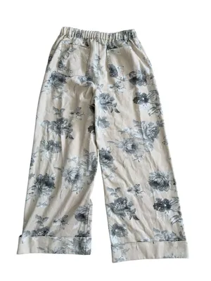 IMILY BELA Cream Floral Wide Leg Jeans Size 12 NEW NWT thumbnail 3