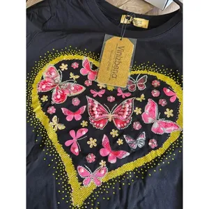 Vinizbena Women’s Embellished Graphic Top – Size Small thumbnail 7
