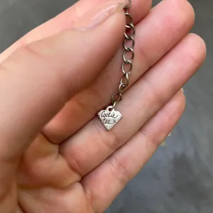Free People Vtg cookie lee classic layered silver diamond necklace thumbnail 5