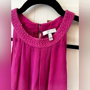 Joie Pink Women’s 100% silk fantina pink tank‎ top Size Small thumbnail 2