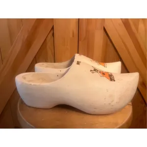 Dutch Wooden Clogs•Shoes•Gardening•Painting•Art•Size US 8 dutch size 26 ￼ thumbnail 3