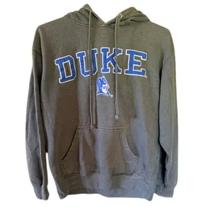 Duke Blue Devils Gray Hoodie Old Varsity Brand Size Medium College Sweatshirt thumbnail 2