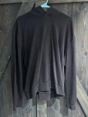 Lightweight brown hoodie Size L thumbnail 1