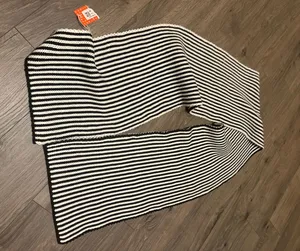 Verloop Black & White Striped Knit Scarf nwt thumbnail 1