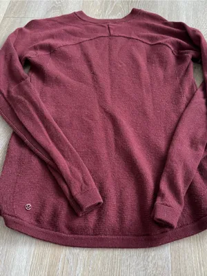 Lululemon Burgundy Crewneck Sweater thumbnail 3