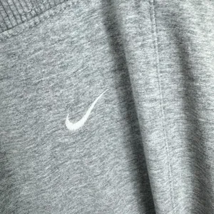 Nike Y2K Cotton Gray Straight Leg‎ Drawstring Lightweight Sweatpants Womens Sz L thumbnail 4