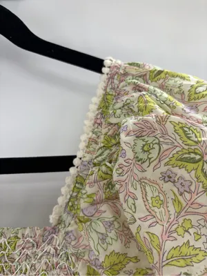LOVE THE LABEL anthropologie Josepha floral boho white dress smocked size xs thumbnail 9