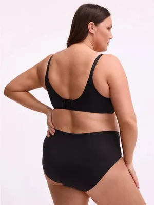 Torrid XO Plunge Push-Up Bra 42DDD Rich Black 360 Back Smoothing NWT NEW thumbnail 3