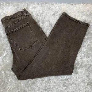 ana Highest Rise Vintage Straight Jeans. Brown Sz 14Ab thumbnail 2