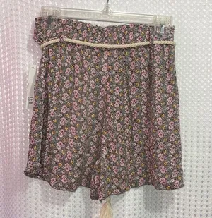 Joe Benbasset Juniors Floral drawstring Shortie Shorts thumbnail 4