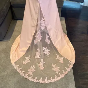 Women’s Full Length Off the Shoulder Party Formal Dress Small Train Size 10 NWT thumbnail 6