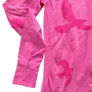 Oiselle Flyte Long Sleeve Size XS Saturday Neon Pink Run Gym Tech Shirt thumbnail 4