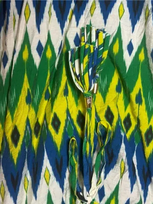 Free People Vintage Y2K Boho Ikat Strapless Maxi Dress size xs thumbnail 6