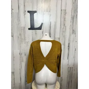 Pink rose sweater size large thumbnail 3