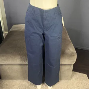Women’s Navy Blue Straight Leg High Rise Office Casual Pants a new day 4R NEW thumbnail 5