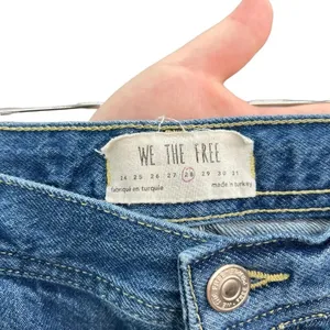 Free People Maggie Straight Jeans‎ Sequoia Blue Denim Size 28 thumbnail 12
