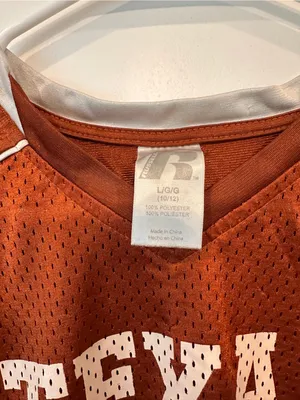Russell Athletic University of Texas Russell Burnt Orange Football Jersey with White Accents thumbnail 2
