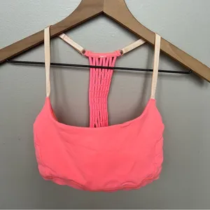 Lululemon True Self Bra Grapefruit Peach Fuzz Size 6 Coral Sports Bra thumbnail 4